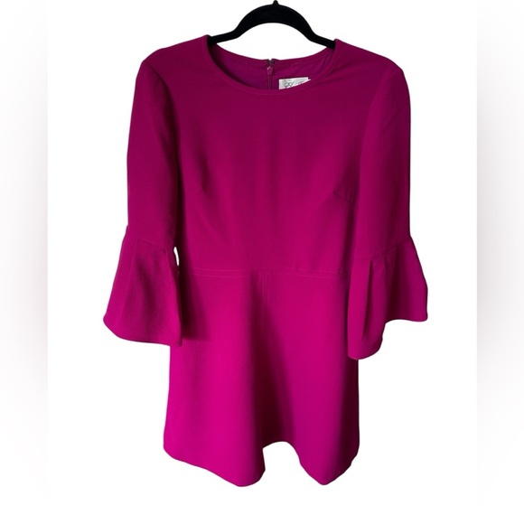 Eliza J Vibrant Pink Flared Sleeve Dress size 8 - Picture 5 of 7